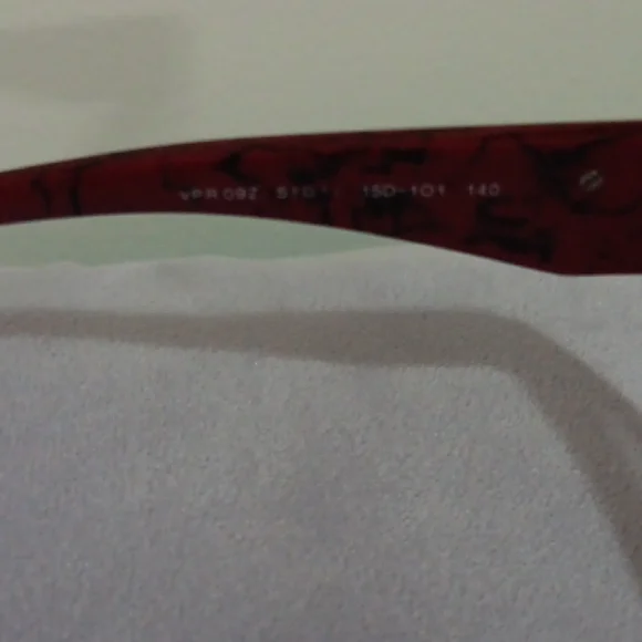 Authenric Prada 09ZV Women's Bold Red Glasses NWOT - Picture 5 of 8